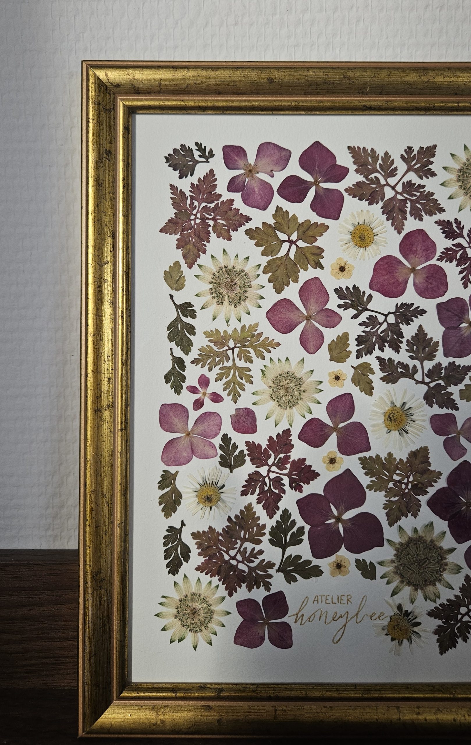 Tableau de fleurs séchées PRUNELLE – Image 2