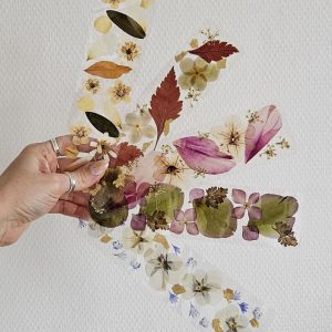 Marque-page de fleurs pressées (grand format)
