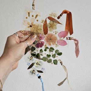 Marque-page de fleurs pressées (petit format)