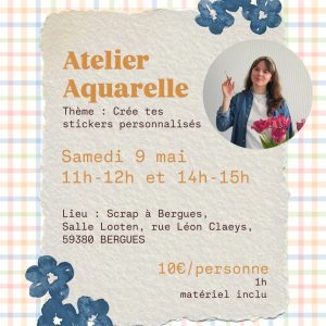 Atelier Aquarelle 09/05/26, 11h-12h